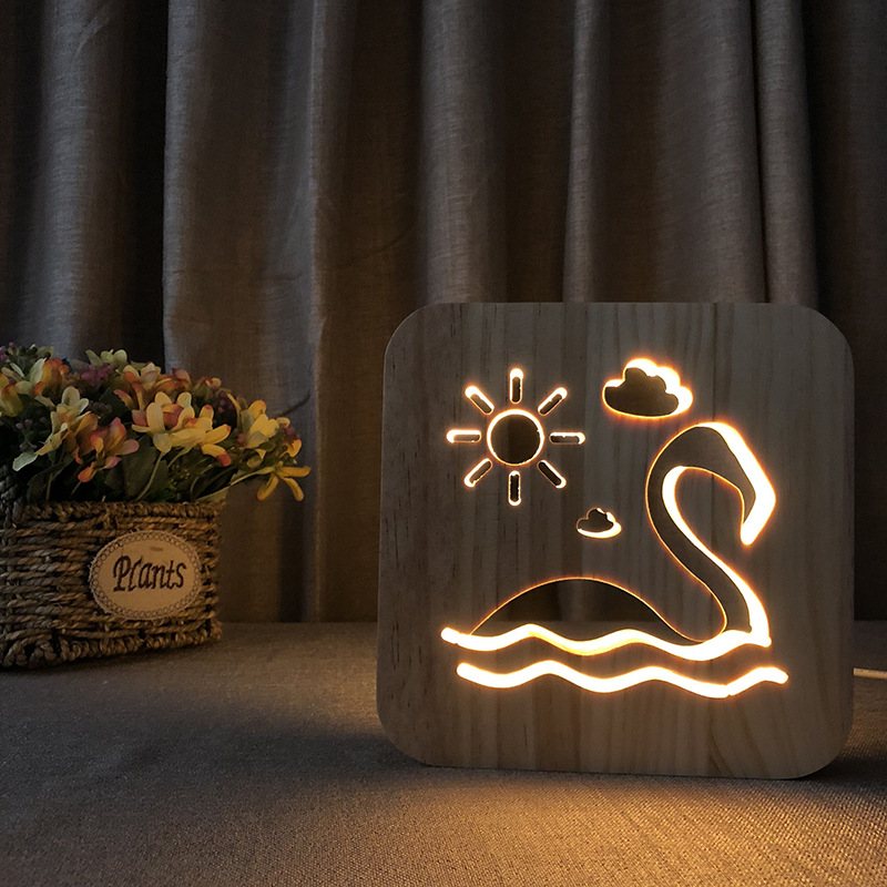 Swan Photo Frame Night Light