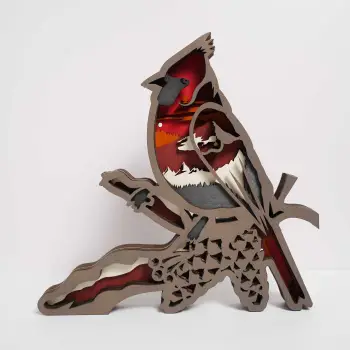 HOT SALE🔥-Northern Cardinal Wooden Carving Gift