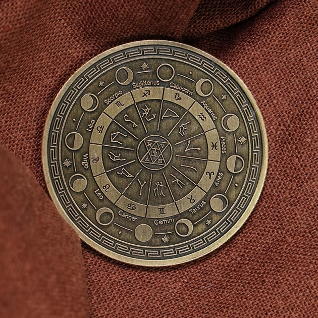 Gemini Zodiac Coin | Keychain