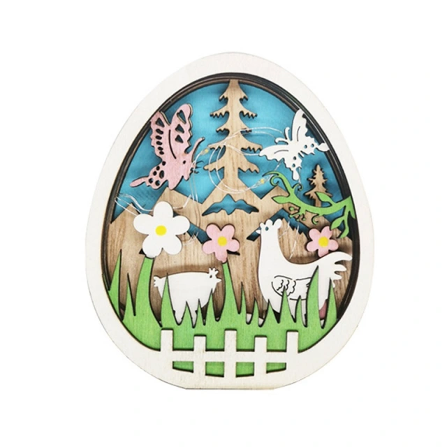 Easter Bunny Wood Ornaments Decoration Crafts