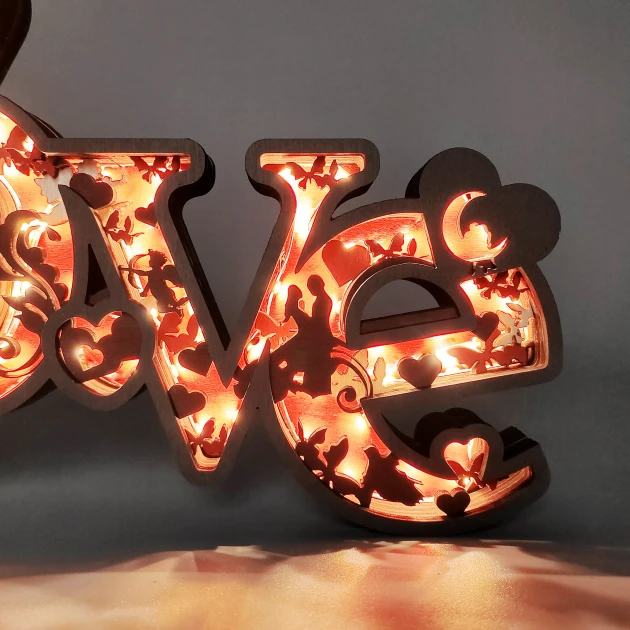 Romantic 'LOVE'  Night Lights,Gift for Couple, Gift for Couple, Mr and Mrs, Newlywed, Anniversary
