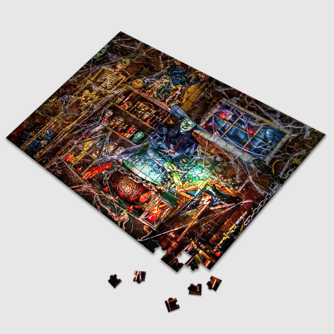 New Hot Sale-Witch brew halloween puzzle