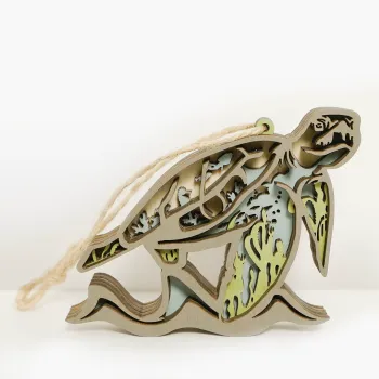 HOT SALE🔥-Sea Turtle 3D Wooden Ornament