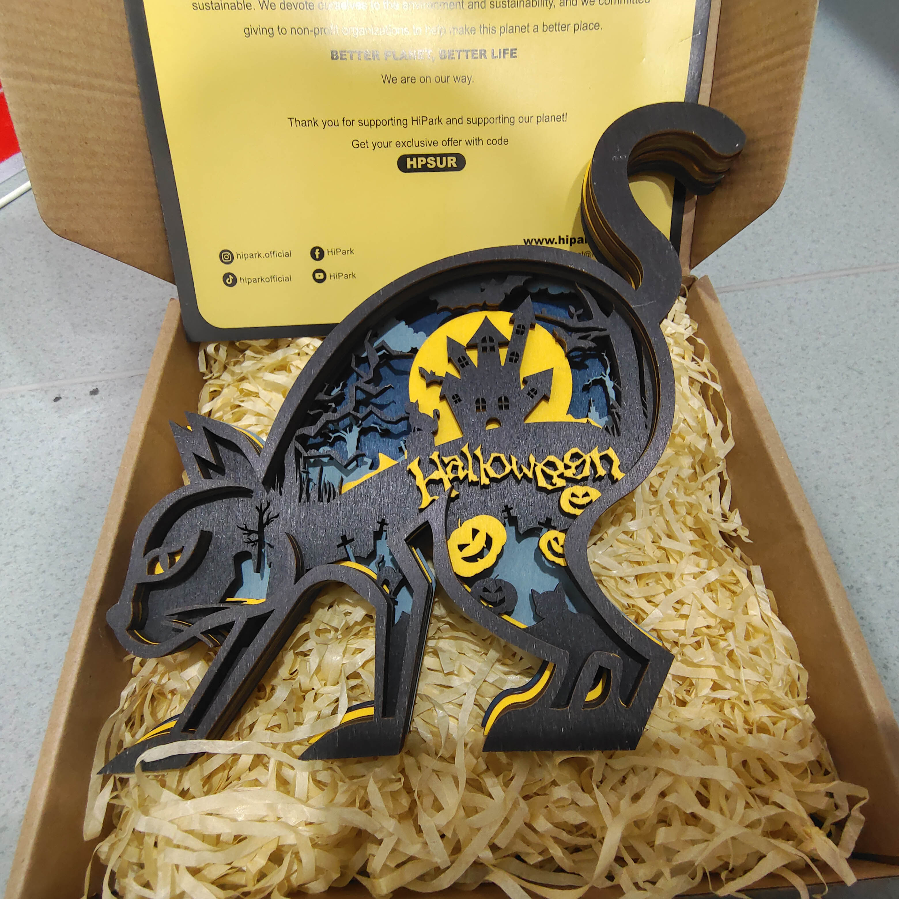 New Arrivals✨-Halloween Black Cat Carving Handcraft Gift
