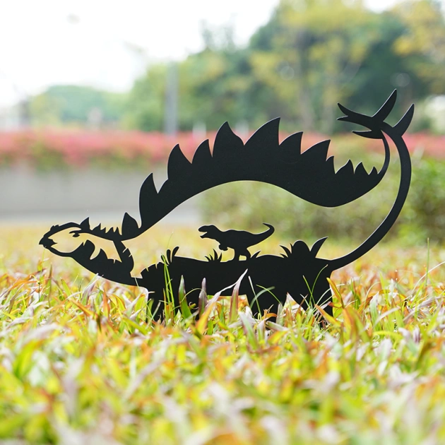 Metal Stegosaurus - Garden Decor Art