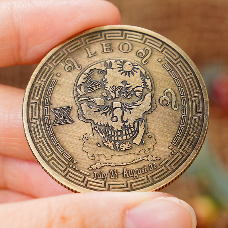 Leo Zodiac Coin | Keychain