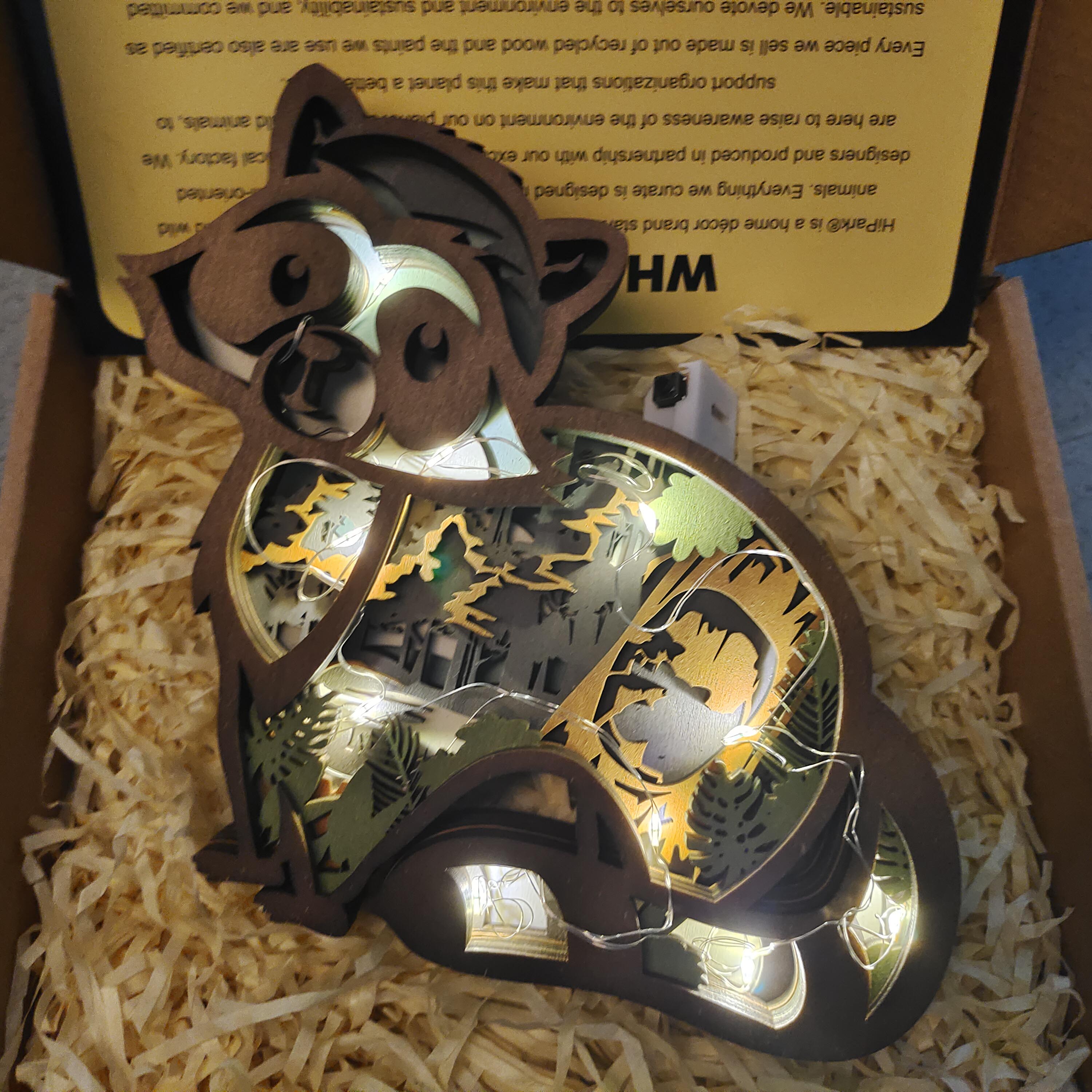 New Arrivals✨-Raccoon Carving Handcraft Gift