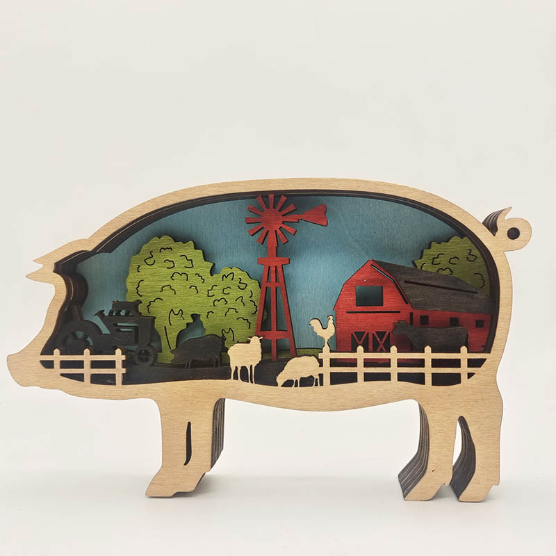 Summer Sale - Piggy Carving Handcraft Gift