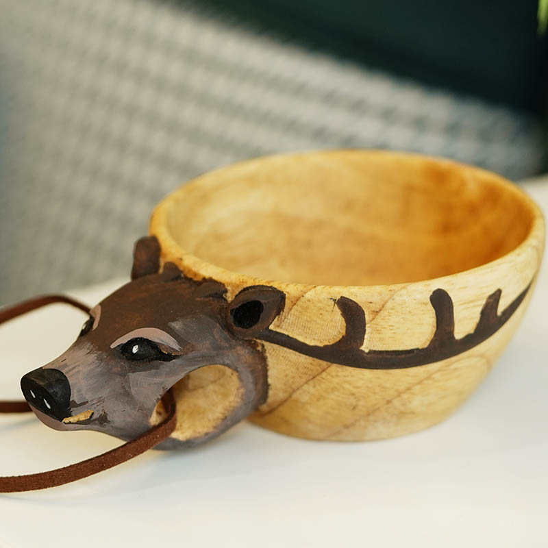 Summer Sale - Deer Handmade Wooden Cup
