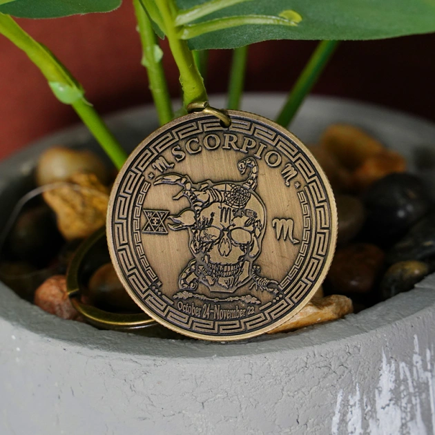 Scorpio Zodiac Coin | Keychain
