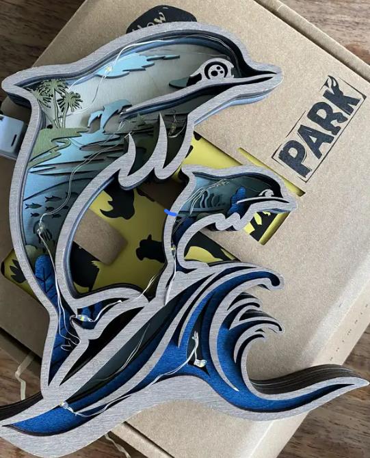 Dolphin Carving Handcraft Gift