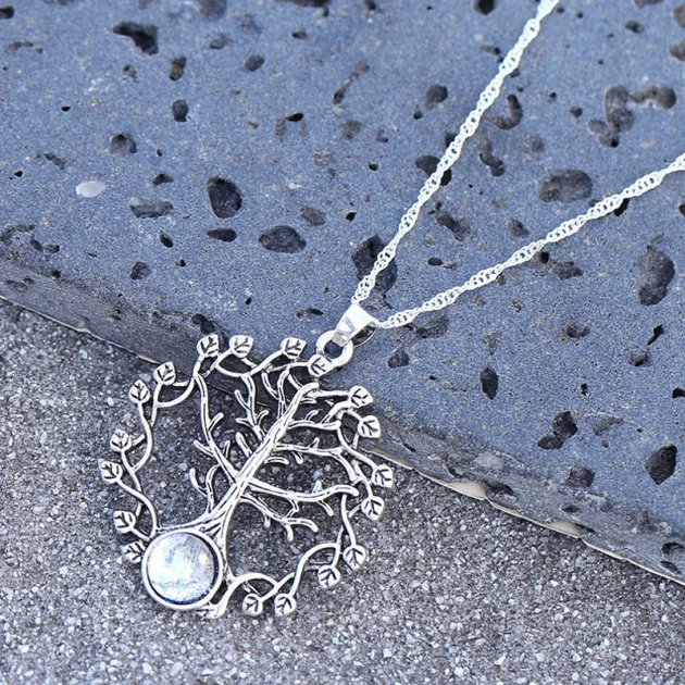 Boho Tree Crystal Necklace
