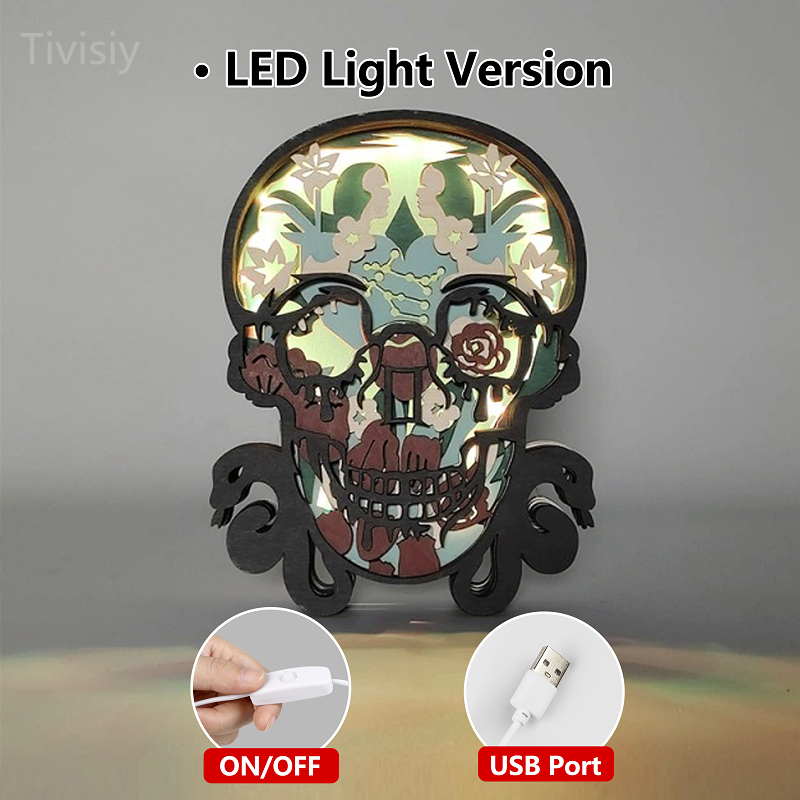 Gemini  3D Wooden Carving,Suitable for Home Decoration,Holiday Gift,Art Night Light