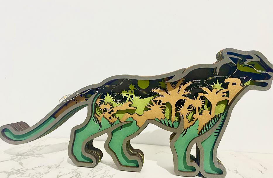 Summer Sale - Panthera onca Carving Handcraft Gift