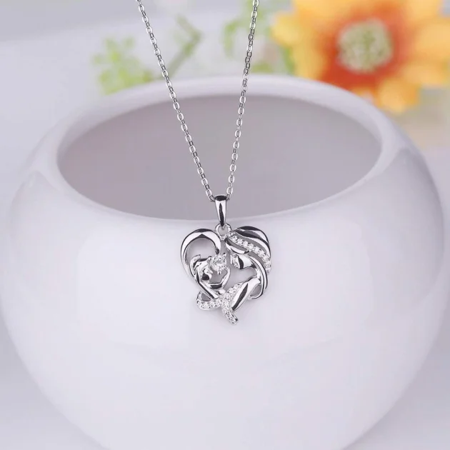 Casual Daily silver Women Heart pendant