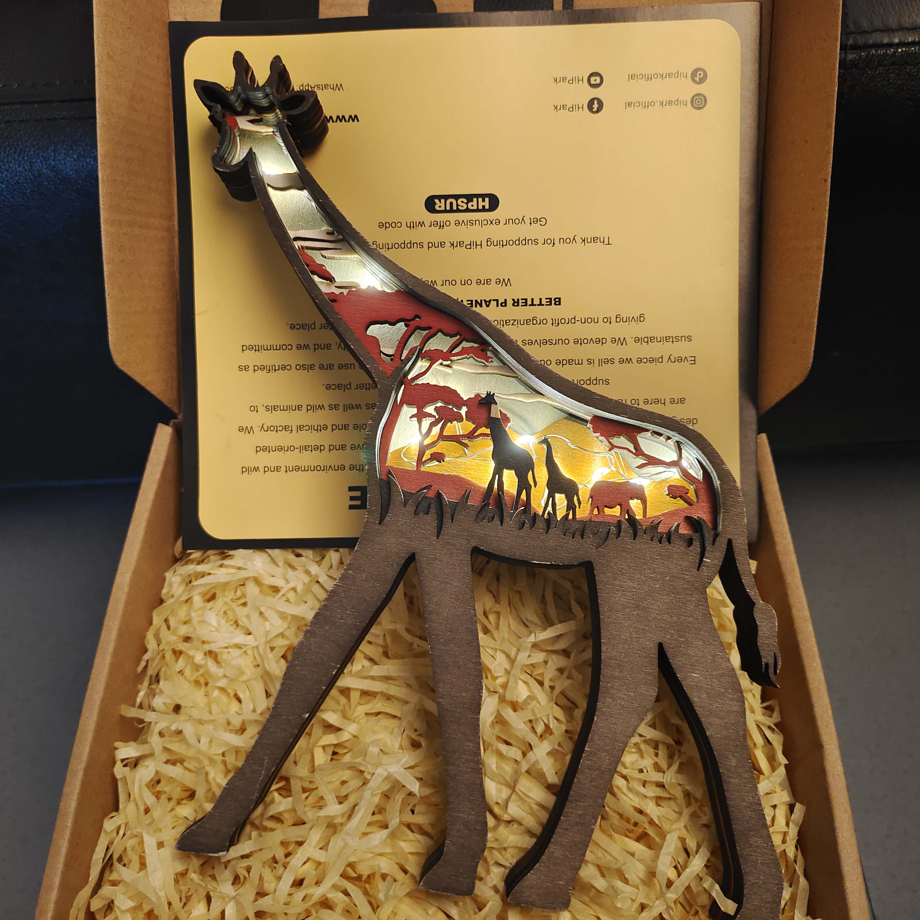 HOT SALE🔥-Giraffe Carving Handcraft Gift