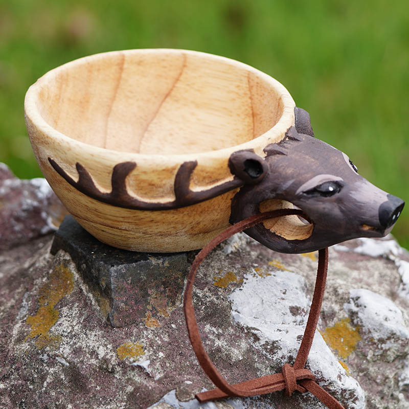 Summer Sale - Deer Handmade Wooden Cup
