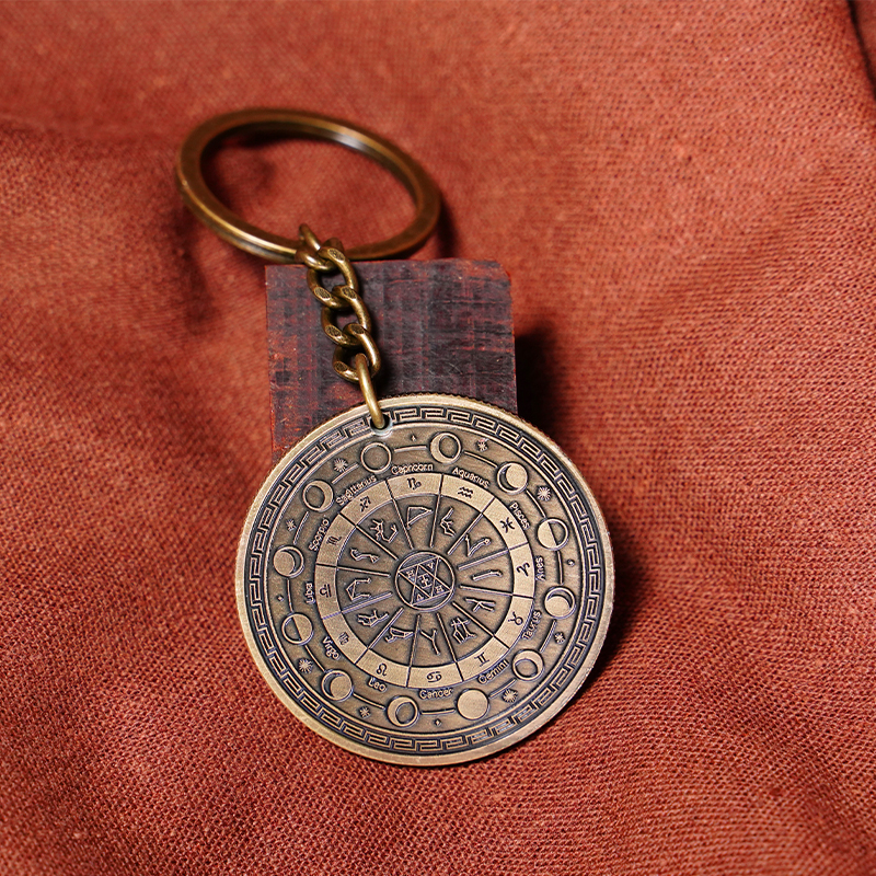 Leo Zodiac Coin | Keychain