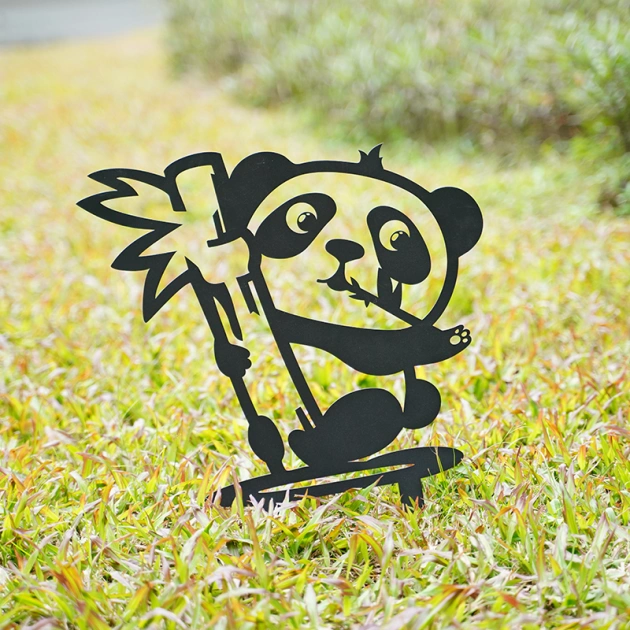 Metal Panda - Garden Decor Art