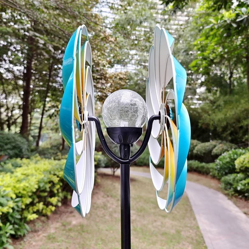 Large Wind Spinner Kinetic Metal Windmill Outdoor Garden Yard