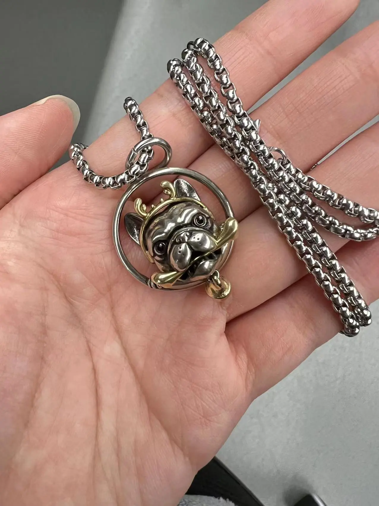 Bulldog Necklace Pendant, Send Family, Friends Gifts, Creative Pendants