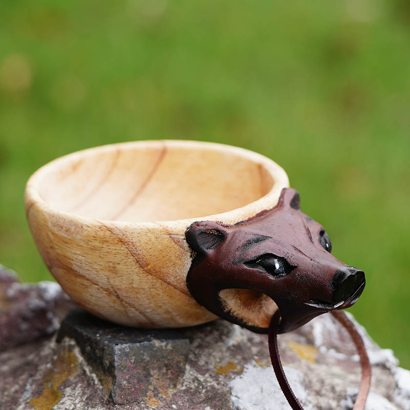 Summer Sale - Bear Handmade Wooden Cup