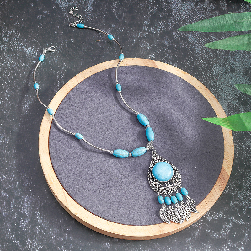 Turquoise Dream Catcher Necklace,