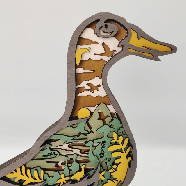 New Arrivals✨-Duck Wooden Carving Gift