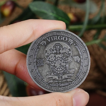 Virgo Zodiac Coin | keychain