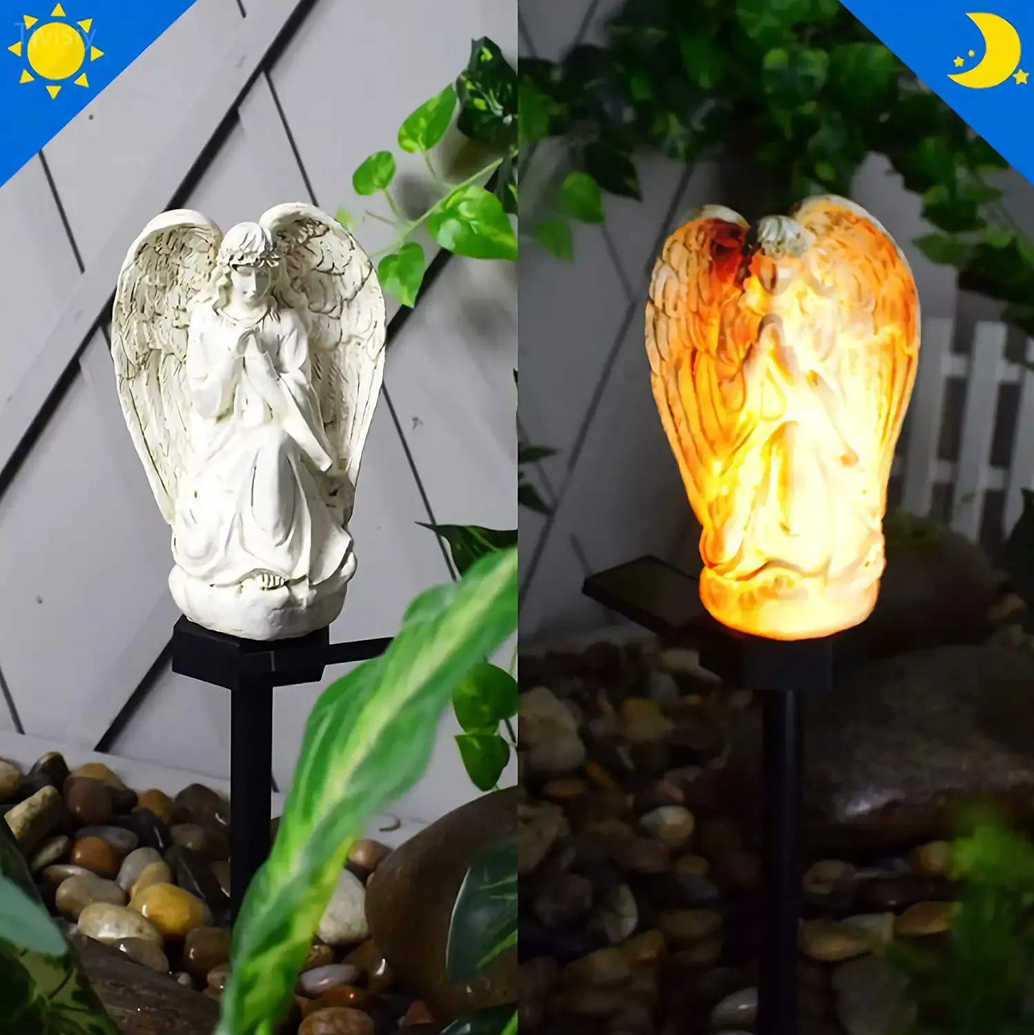 Garden Solar Resin Angle LED Light