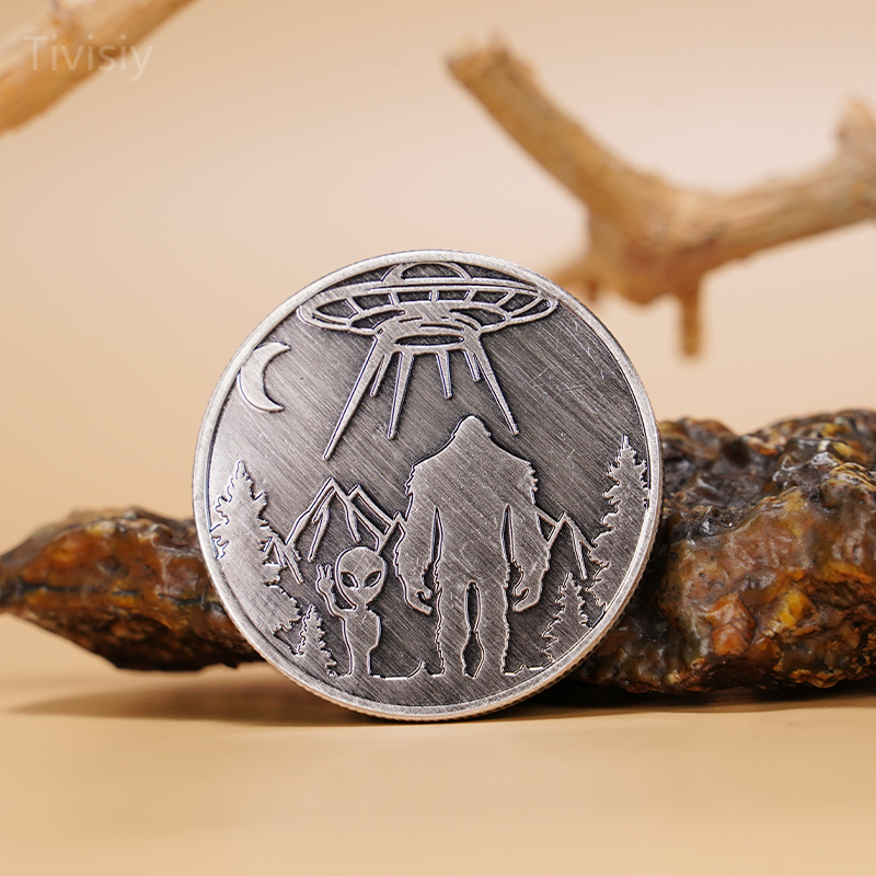 Aliens and Bigfoot Coin