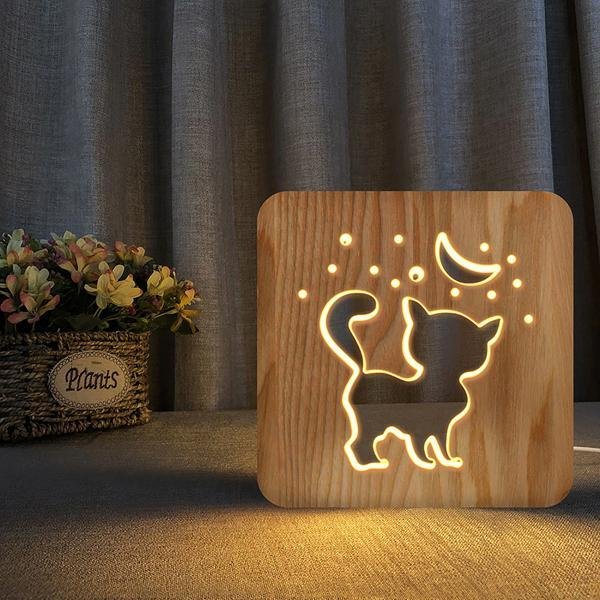 Moon Kitten Decorative Lamp