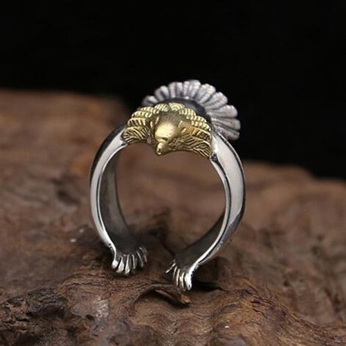 (🎁Father's Day Gift-49% OFF)  925 Handmade Eagle Ring
