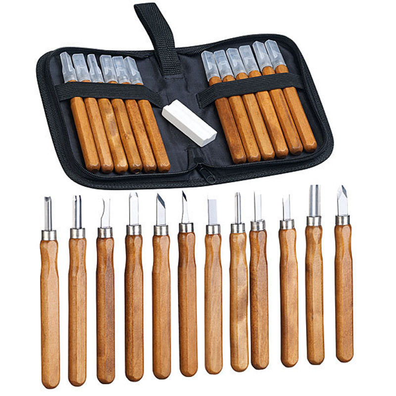 12 Sets Of Carving Knife Tools