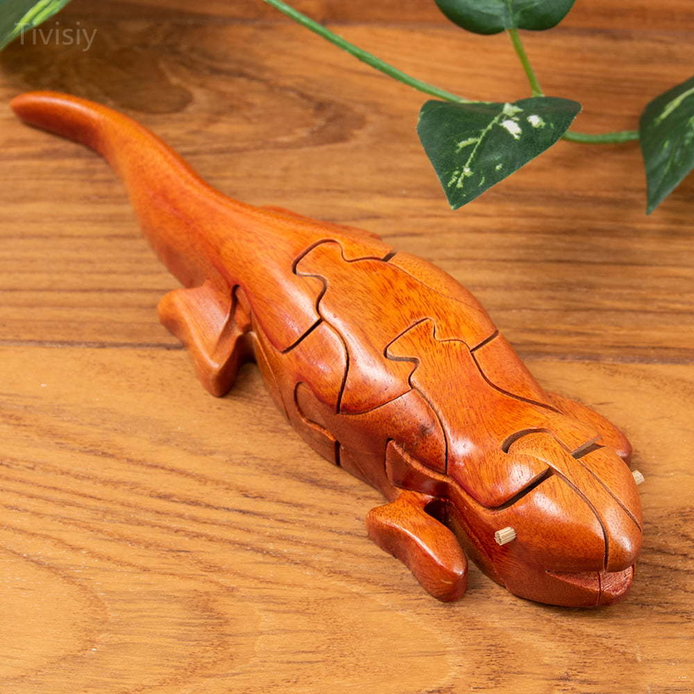 Lizard Handmade 3D Wooden Puzzle