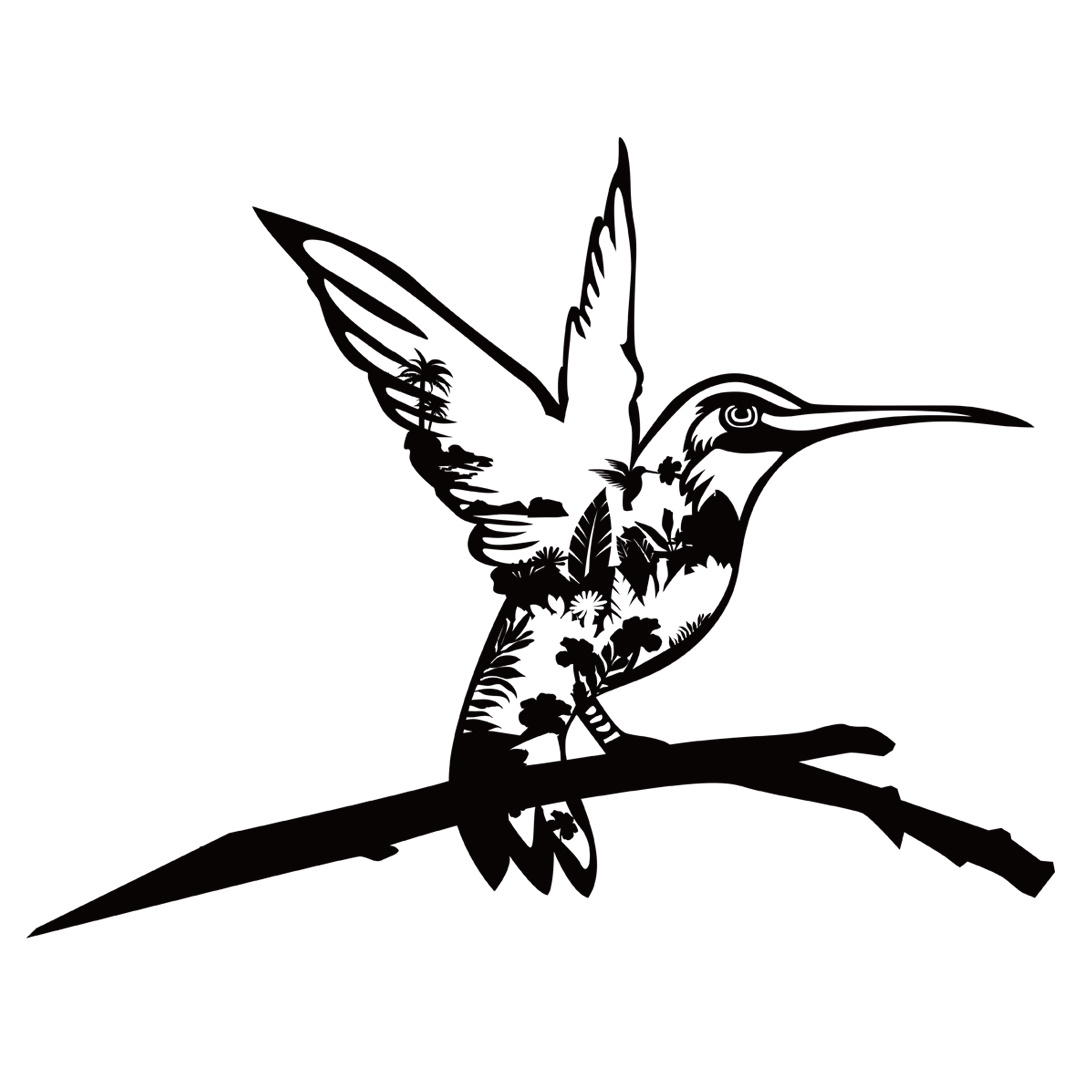 Metal Hummingbird- Garden Decor Art