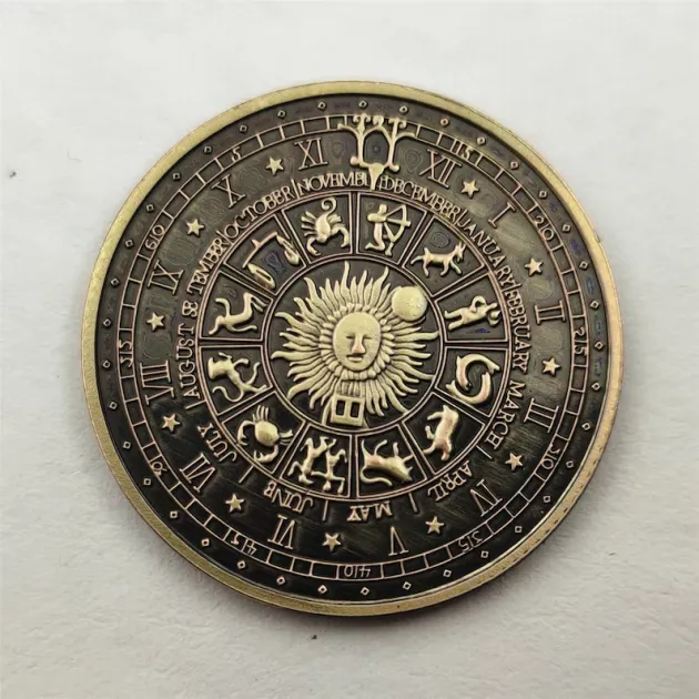 Tarot Coin,Astrology Gift,Collectible Gift Idea