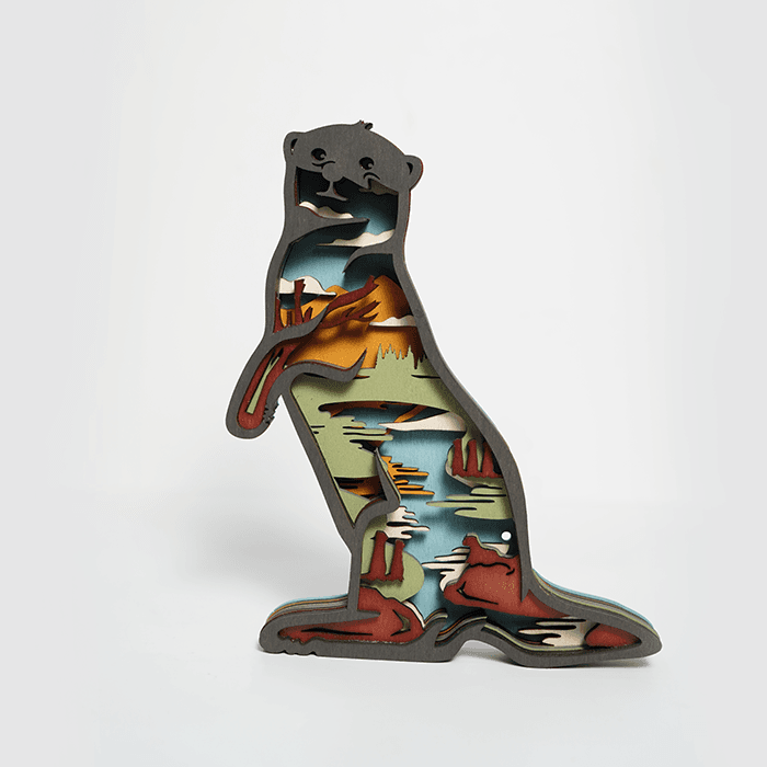 HOT SALE🔥-Otter Wooden Carving Gift
