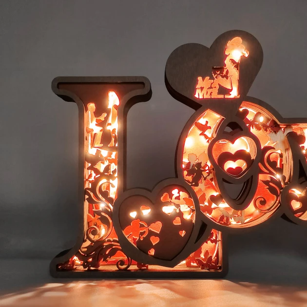 Romantic 'LOVE'  Night Lights,Gift for Couple, Gift for Couple, Mr and Mrs, Newlywed, Anniversary