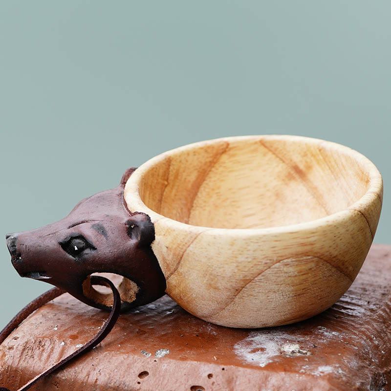 Summer Sale - Bear Handmade Wooden Cup
