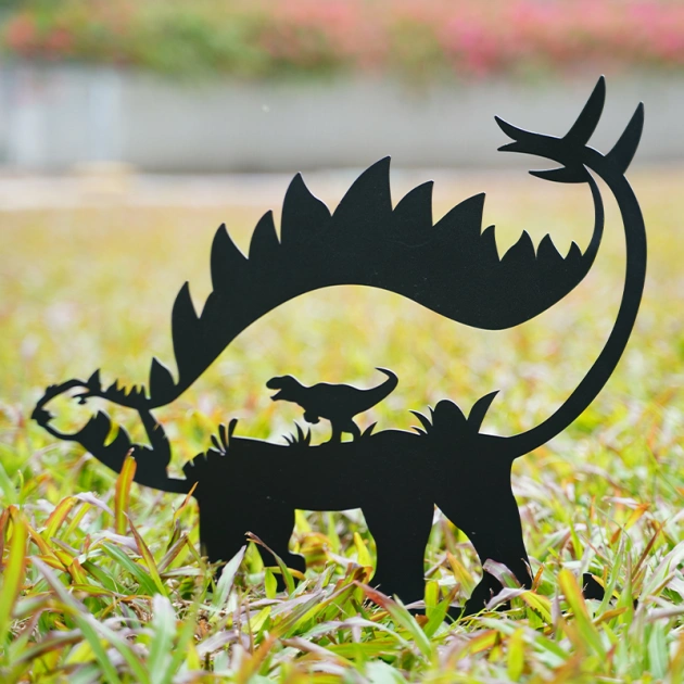 Metal Stegosaurus - Garden Decor Art