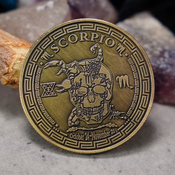 Scorpio Zodiac Coin | Keychain