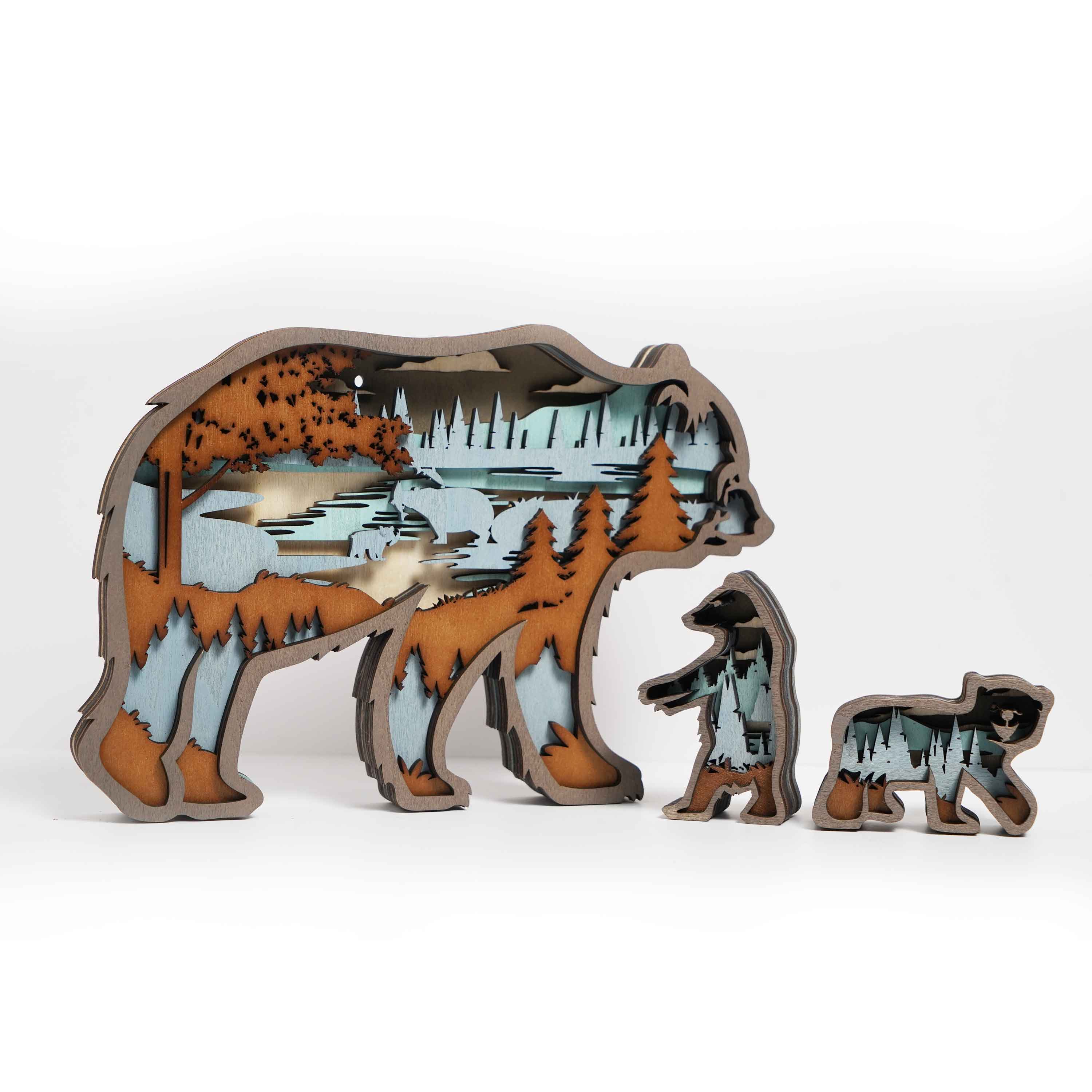 New Arrivals✨-Grizzly bears Carving Handcraft Gift