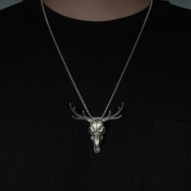 Knife Pendant, Elephant Head Necklace with Concealed Blade