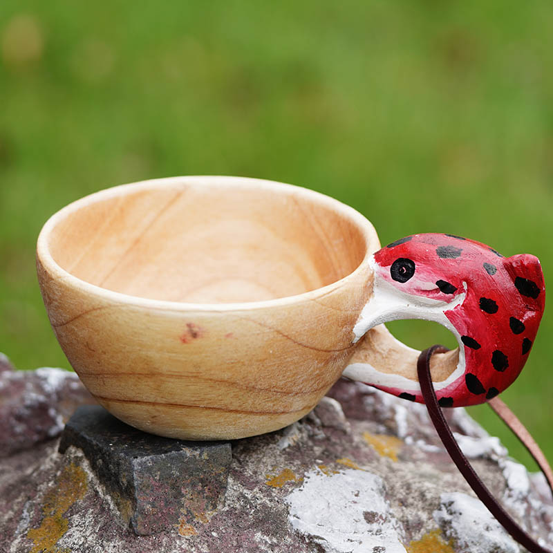 Summer Sale - Fish Handmade Wooden Cup