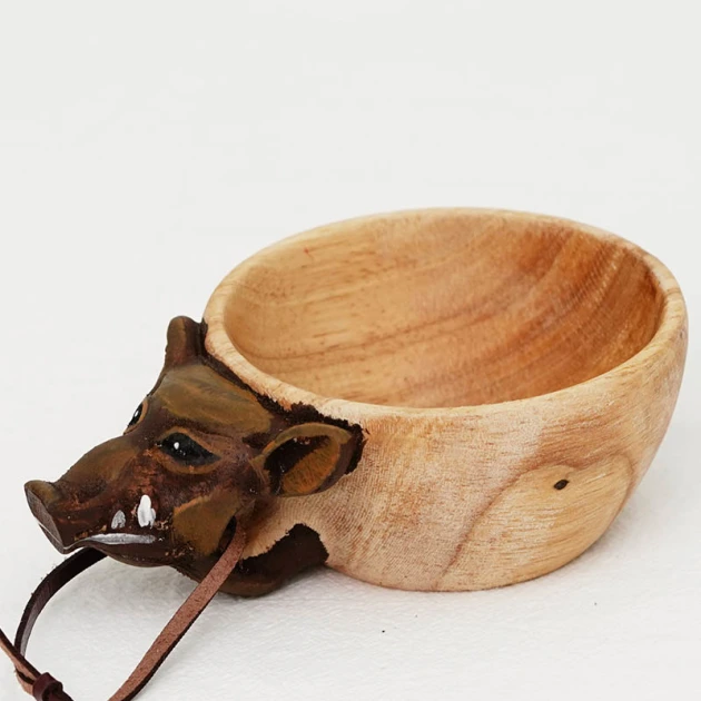 Summer Sale - Boar Handmade Wooden Cup