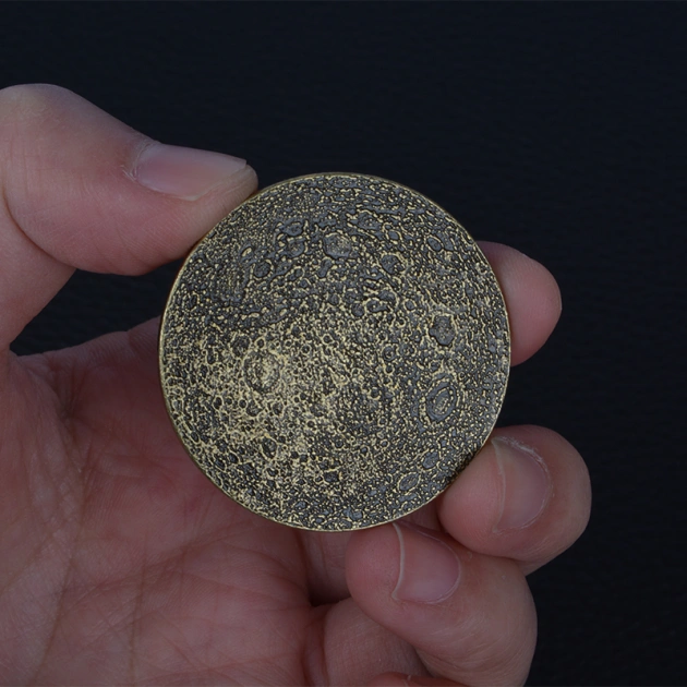 Beautiful Full Moon Coin 1.54"