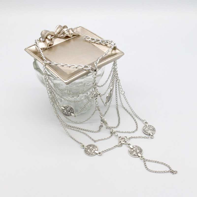 Punk Multi-layer Chain Anklet