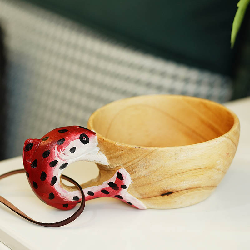 Summer Sale - Fish Handmade Wooden Cup